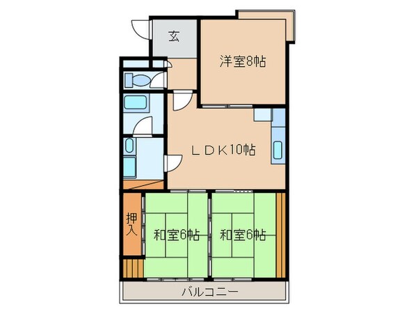 グリーンハイツおとわの物件間取画像